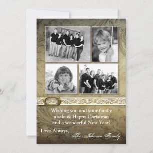 5x7 Christmas XMAS Happy Holiday PHOTO Card