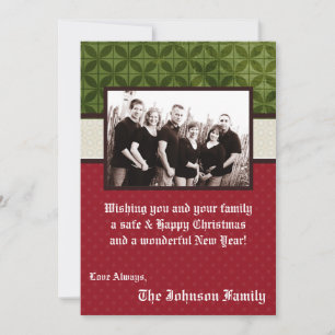 5x7 Christmas XMAS Happy Holiday PHOTO Card