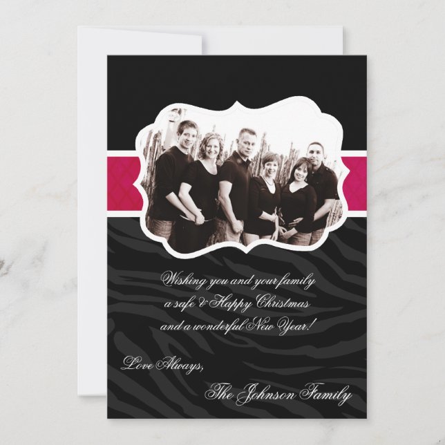 5x7 Christmas XMAS Happy Holiday PHOTO Card (Front)