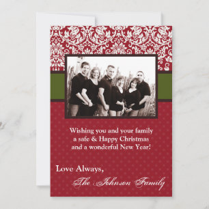 5x7 Christmas XMAS Happy Holiday PHOTO Card