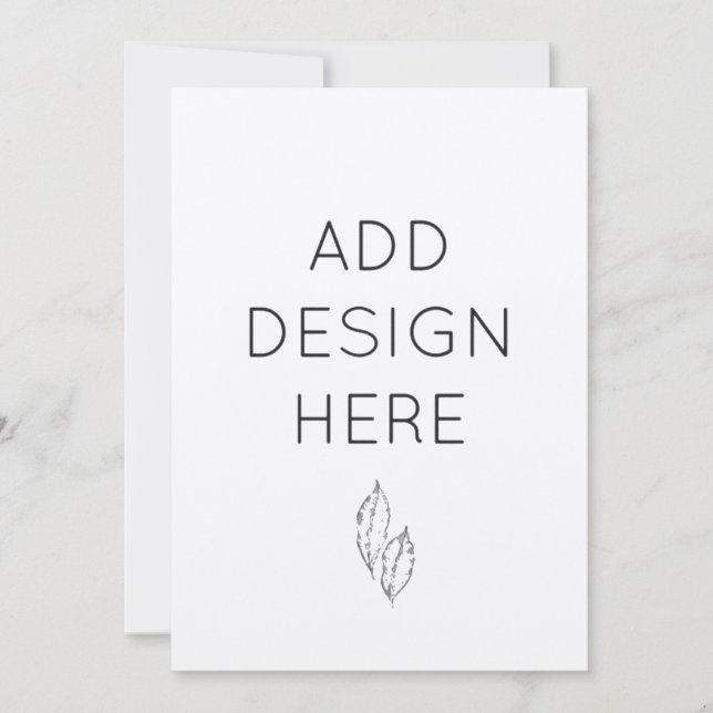 5x7" Custom modern invitation cards (Front)