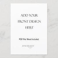 5x7" Double Sided Menu Card Print