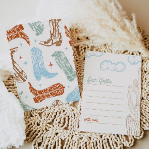 5x7 Editable Cowboy Notecards