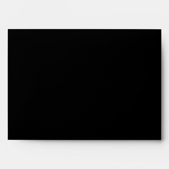 5x7 Envelope Black Outside Hot Pink Inside (Front)