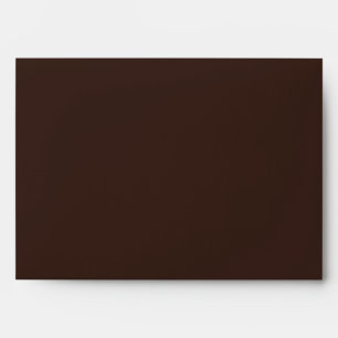 5x7 Envelope Dark Brown Outside White Inside