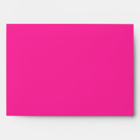 5x7 Envelope Hot Pink Damask Outside Black Inside