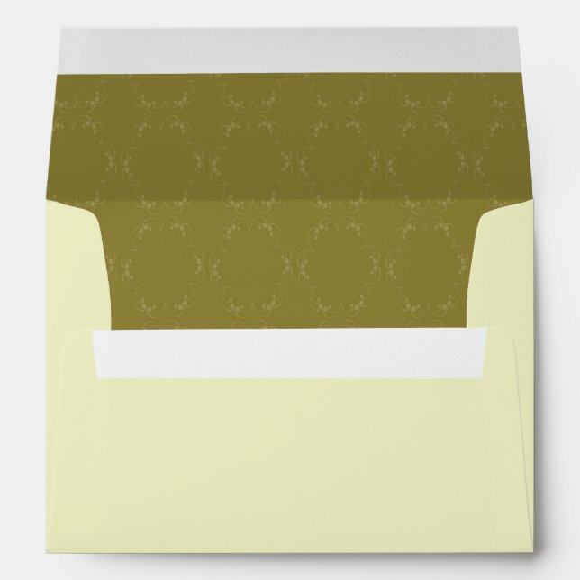 5x7  Envelope Option 1 Light/Olive Green Chandelie (Back (Bottom))