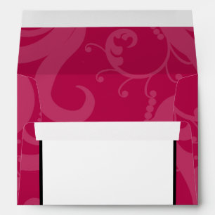 5x7  Envelope Option 2 Hot Pink/Yellow Swirls Dots
