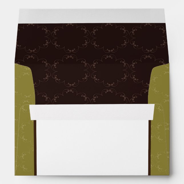 5x7  Envelope Option 2 Light/Olive Green Chandelie (Back (Bottom))