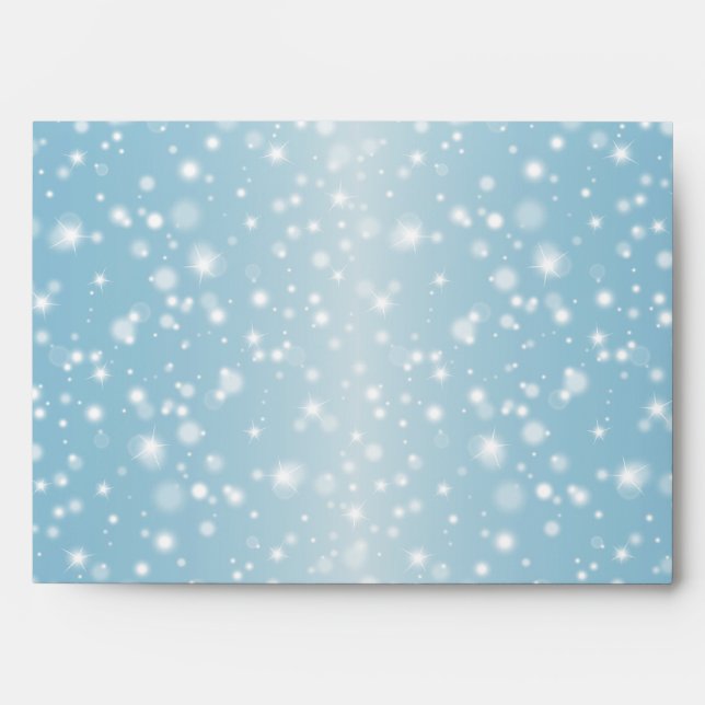 5x7  Envelope Option 2 Twinkling Snow / Bare Tree (Front)