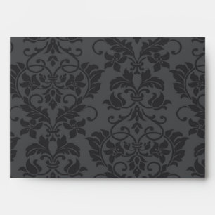 5x7  Envelope Option 3 Black Grey Formal Gothic Pr