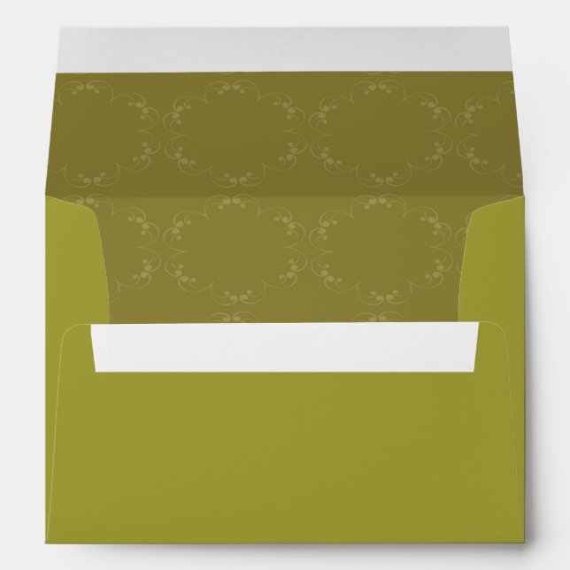 5x7  Envelope Option 3 Light/Olive Green Chandelie (Back (Bottom))