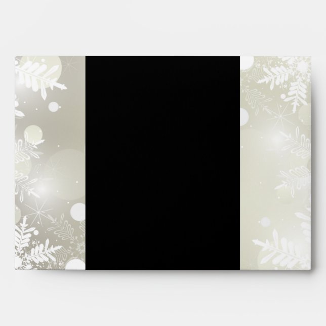 5x7  Envelope Option 3 Silver Christmas Blur (Front)
