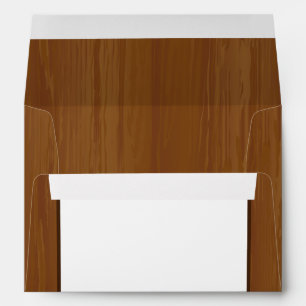5x7 Envelope Option 3 Wooden Plank Floral Wedding