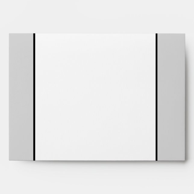 5x7  Envelope Option 4 Black Olives Grey Stripes (Front)
