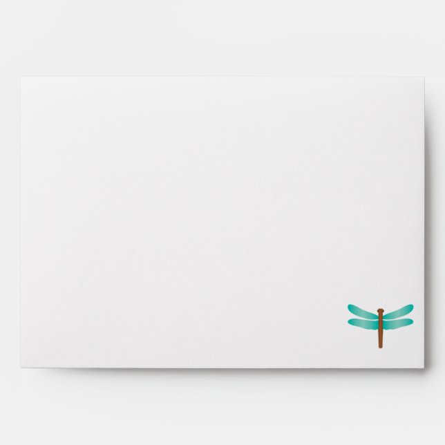 5x7  Envelope Option 4 Cattail/Dragonfly in Colour (Front)