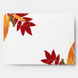 5x7 Envelope Option 4 Fall Foliage Leaves