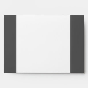 5x7  Envelope Option 5 Black Grey Flourish Stripes