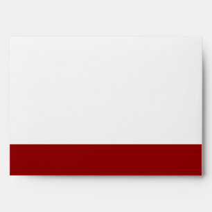 5x7  Envelope Option 5 Crimson Red Ornate Embellis