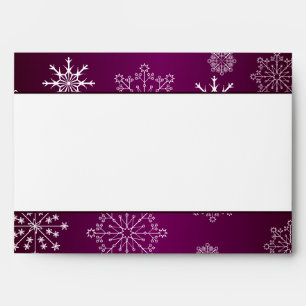 5x7 Envelope Option 5 Purple Stars and Snowflakes