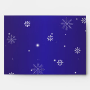 5x7 Envelope Option 5 White Snow Flakes