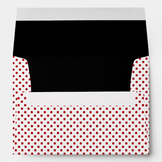 5x7 Envelope Reindeer Christmas XMAS Polka Dot Pok (Back (Bottom))