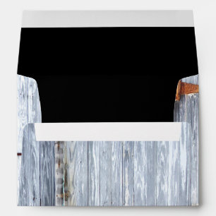 5x7 Envelope White Wash Wood Barn Door Country Rus