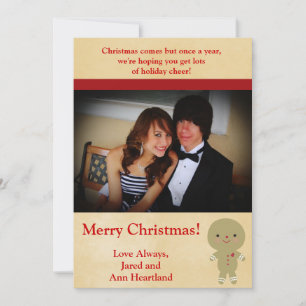 5x7 Ginger Bread Man Invitation
