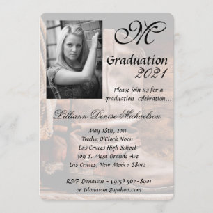 5x7 Graduation Part Invitation Cowboy Boots Barn W