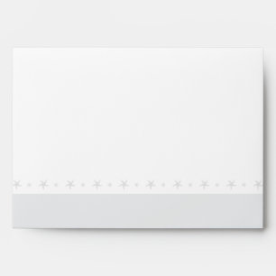 5x7 Grey Bar Summer Love and Sea Shells Envelopes
