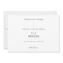 5x7 Horizontal Invite: Upload Your Own