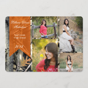 5x7 Hunters Camo Camouflage Senior Announcement