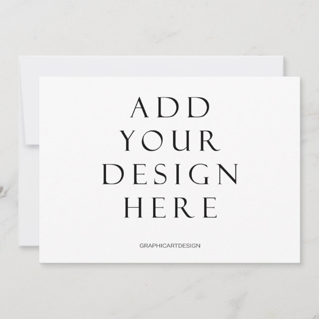 5x7" Invitation Card without Back Design Printing (Front)