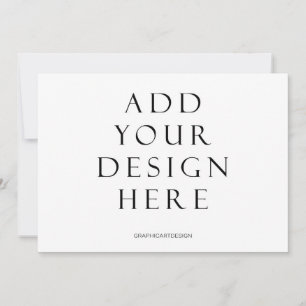 5x7" Invitation Card without Back Design Printing