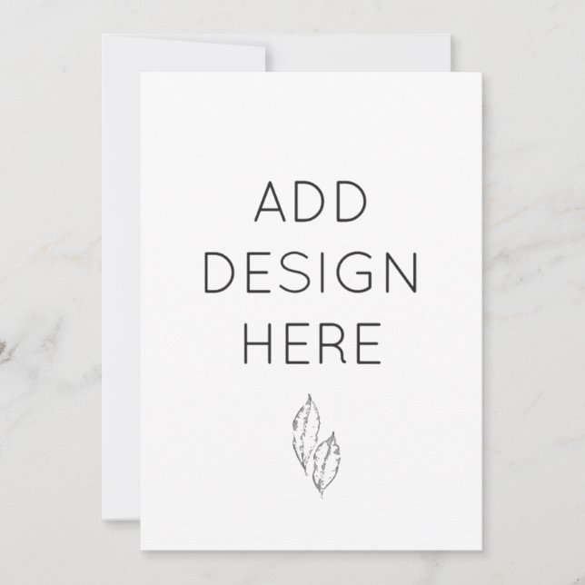 5x7" Invitation Cards Custom Print (Front)