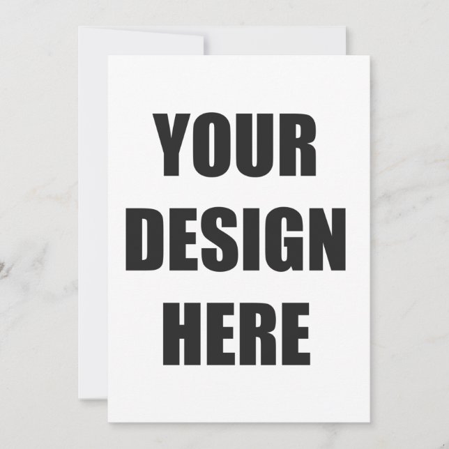 5x7 invitation custom Design print (Front)