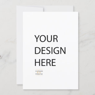 5x7 invitation custom front back print