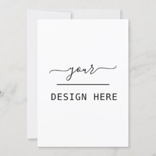 5x7 invitation custom print