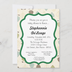 5x7 Jungle Safari Zoo Baby Shower Invitation