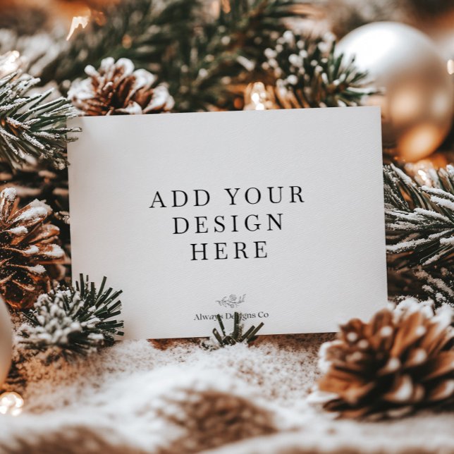 5x7" Landscape Holiday Card Printing (Creator Uploaded)