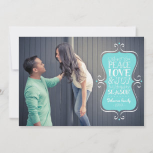 5x7 Peace, Love & Joy Frame Photo Card
