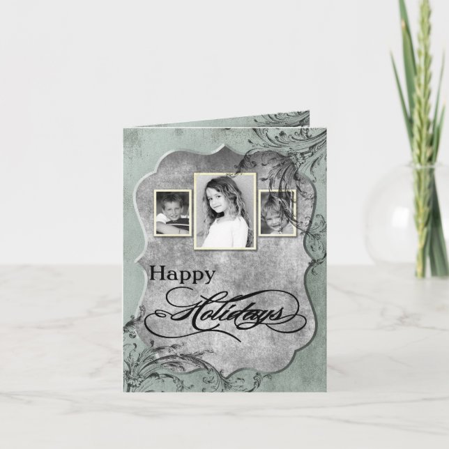 5x7 Personalised FOLDING PHOTO Christmas Card (Front)