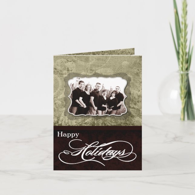 5x7 Personalised FOLDING PHOTO Christmas Card (Front)