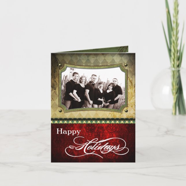 5x7 Personalised FOLDING PHOTO Christmas Card (Front)