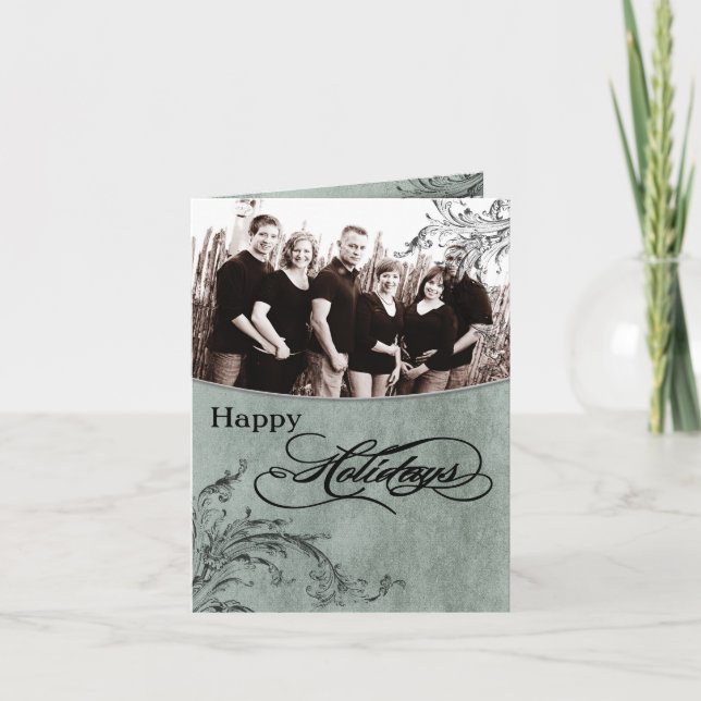 5x7 Personalised FOLDING PHOTO Christmas Card (Front)