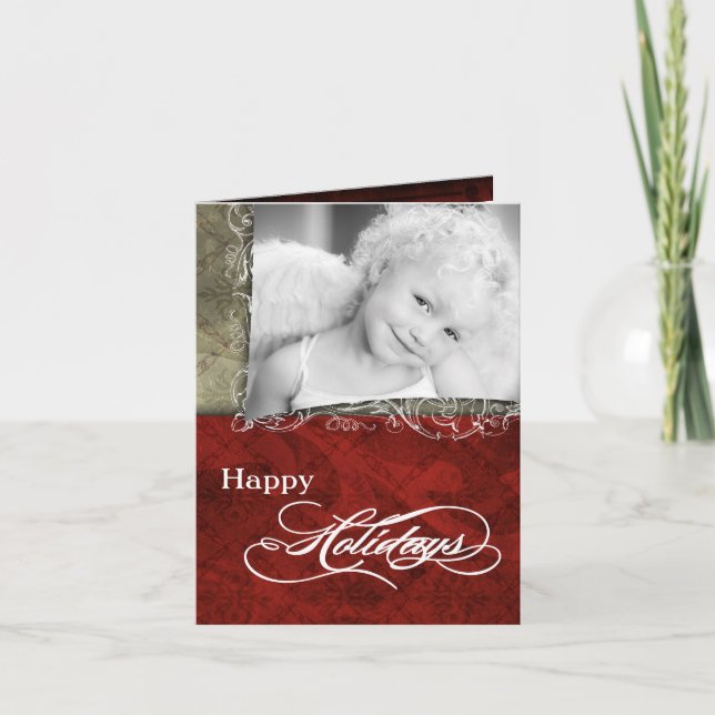 5x7 Personalised FOLDING PHOTO Christmas Card (Front)