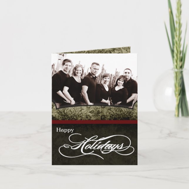 5x7 Personalised FOLDING PHOTO Christmas Card (Front)