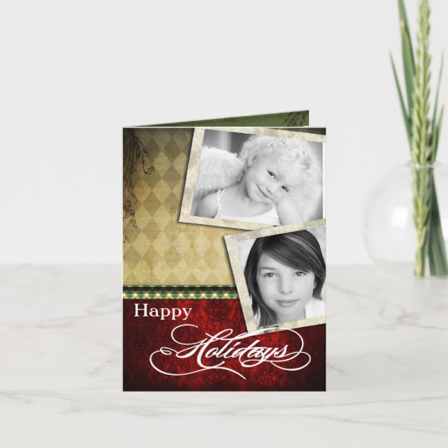 5x7 Personalised FOLDING PHOTO Christmas Card (Front)