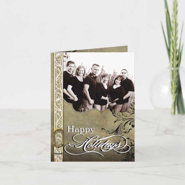 5x7 Personalised FOLDING PHOTO Christmas Card (Front)