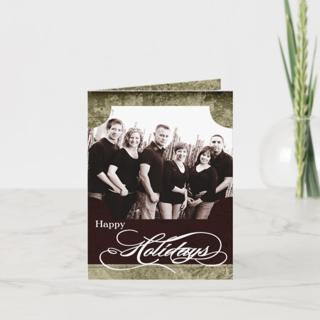5x7 Personalised FOLDING PHOTO Christmas Card (Front)